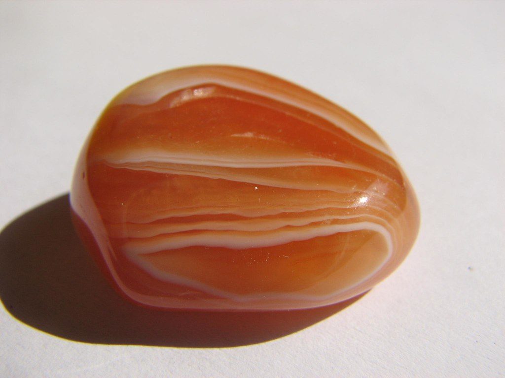 Carnelian: glows orange
