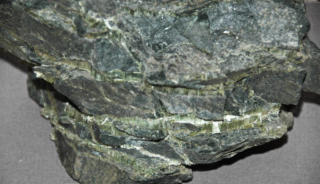 Chrysotile asbestos veins in serpentinite
